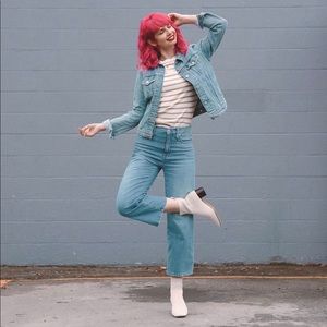 Madewell Slim Wide-leg Crop Jeans // Size 25